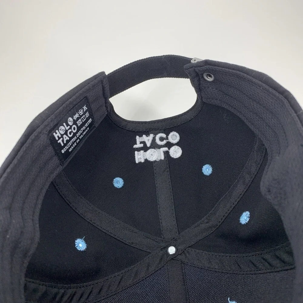 Holo Taco Hat Nail Polish Blue Green Black Adjustable Strap Baseball Cap